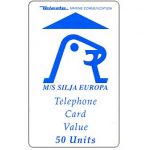 The Phonecard Shop: Finland, Teleste - M/S Silja Europa, used only on board of ship 'Europa', 50 units The Phonecard Shop: Finland, Teleste - M/S Silja Europa, used only on board of ship 'Europa', 50 units