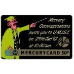 The Phonecard Shop: Great Britain, Mercury - MCL: U.M.I.S.T., 50p