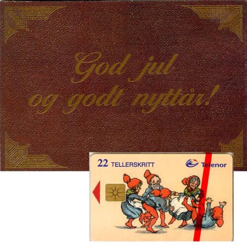 The Phonecard Shop: Norway, Christmas 1995, folder with a 22 units phonecard