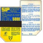 The Phonecard Shop: Italy, Sip, Sida 1, first group, 8104, L.5000 The Phonecard Shop: Italy, Sip, Sida 1, first group, 8104, L.5000