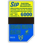 The Phonecard Shop: Italy, Sip, Sida 3, third group, 8606, L.6000 The Phonecard Shop: Italy, Sip, Sida 3, third group, 8606, L.6000