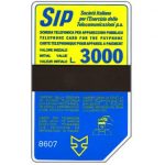 The Phonecard Shop: Italy, Sip, Sida 3, third group, 8607, L.3000 The Phonecard Shop: Italy, Sip, Sida 3, third group, 8607, L.3000