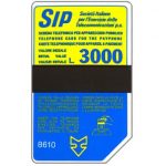The Phonecard Shop: Italy, Sip, Sida 3, third group, 8610, L.3000 The Phonecard Shop: Italy, Sip, Sida 3, third group, 8610, L.3000