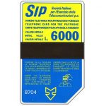 The Phonecard Shop: Italy, Sip, Sida 3, third group, 8704, L.6000 The Phonecard Shop: Italy, Sip, Sida 3, third group, 8704, L.6000