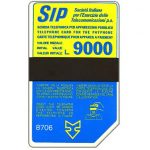 The Phonecard Shop: Italy, Sip, Sida 3, third group, 8706, L.9000 The Phonecard Shop: Italy, Sip, Sida 3, third group, 8706, L.9000
