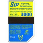 The Phonecard Shop: Italy, Sip, Sida 3, third group, 8709, L.3000 The Phonecard Shop: Italy, Sip, Sida 3, third group, 8709, L.3000