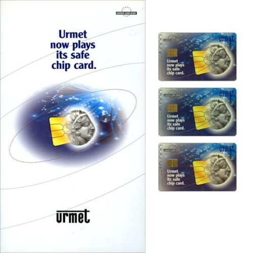 The Phonecard Shop: Italy, Europa Card Show, presentation pack with 3 Urmet chip cards