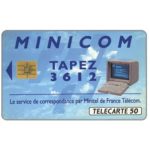 The Phonecard Shop: France, 3612 Minicom, chip SO3, 50 units The Phonecard Shop: France, 3612 Minicom, chip SO3, 50 units