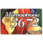 The Phonecard Shop: France, 3672 "Duo", 09/93, chip GEM, 50 units The Phonecard Shop: France, 3672 "Duo", 09/93, chip GEM, 50 units