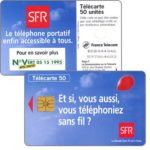 The Phonecard Shop: France, SFR, telephone portatif, 50 units The Phonecard Shop: France, SFR, telephone portatif, 50 units