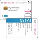 The Phonecard Shop: Germany, Telekom D1 Mobilfunk, chip 30, 50 DM