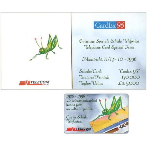 The Phonecard Shop: Italy, CardEx 96, 31.12.98, L.5000, in folder