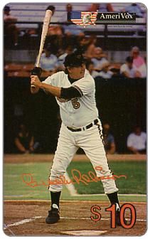 The Phonecard Shop: U.S.A., Amerivox - Legends of Baseball, folder with 4x $10 cards
