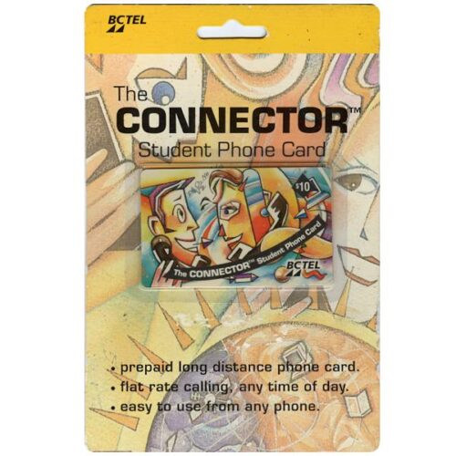 The Phonecard Shop: Canada, Bc Tel - The Connector Student Phone Card, in original blister, $10