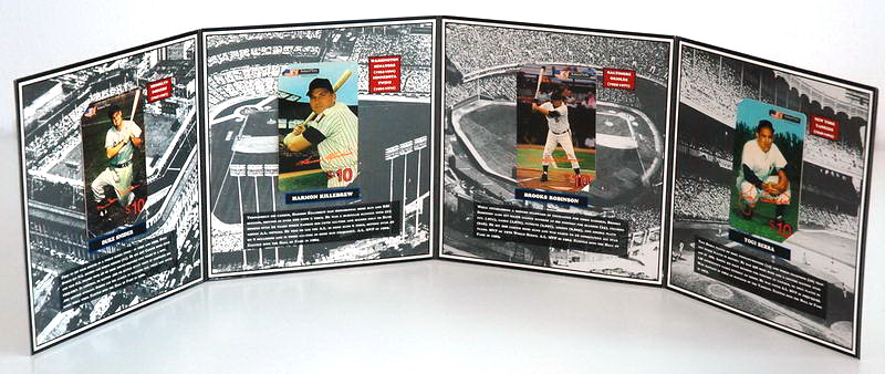 Amerivox – Legends of Baseball, folder with 4x $10 cards