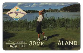 The Phonecard Shop: Aland Islands (Finland), Tele - Aland Island Games 91, folder with two phonecards