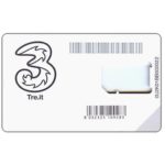 The Phonecard Shop: Italy, Tre SIM card (without chip)