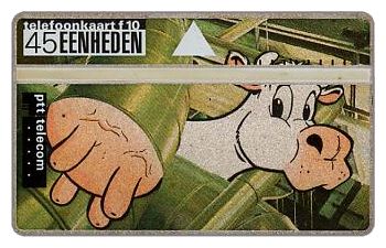 The Phonecard Shop: Netherlands, Cows series, folder with 4 phonecards