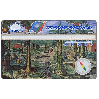 The Phonecard Shop: Portugal, Great Discoveries, folder with 4 phonecards