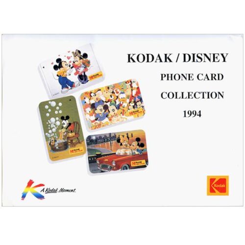 The Phonecard Shop: Singapore, Kodak / Disney Phone card collection 1994, folder with 4x $2 cards