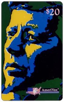 The Phonecard Shop: U.S.A., Amerivox - JFK (John Fitzgerald Kennedy), folder with 4 cards