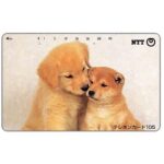 The Phonecard Shop: Japan, Two brown dogs, 105 units The Phonecard Shop: Japan, Two brown dogs, 105 units