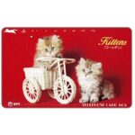 The Phonecard Shop: Japan, Two kittens and tricycle, 105 units The Phonecard Shop: Japan, Two kittens and tricycle, 105 units