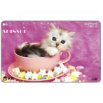 The Phonecard Shop: Japan, Kitten in a cup, 50 units The Phonecard Shop: Japan, Kitten in a cup, 50 units