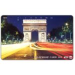 The Phonecard Shop: Japan, Arc de Triomphe, Paris France, 105 units The Phonecard Shop: Japan, Arc de Triomphe, Paris France, 105 units