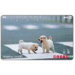 The Phonecard Shop: Japan, Two puppies on the crosswalks, 50 units The Phonecard Shop: Japan, Two puppies on the crosswalks, 50 units