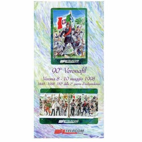 The Phonecard Shop: Italy, Veronafil, 150° della 1a Guerra d'Indipendenza, 30.06.2000, L.5000 + L.2000 in presentation pack